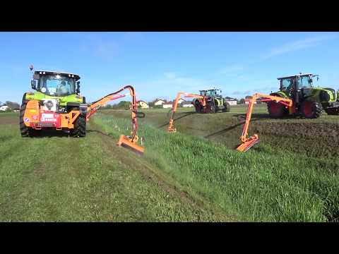 BRKT & MAXIMA crane mowers + HYDRA mowing head (Rolling Footage) - RASCO