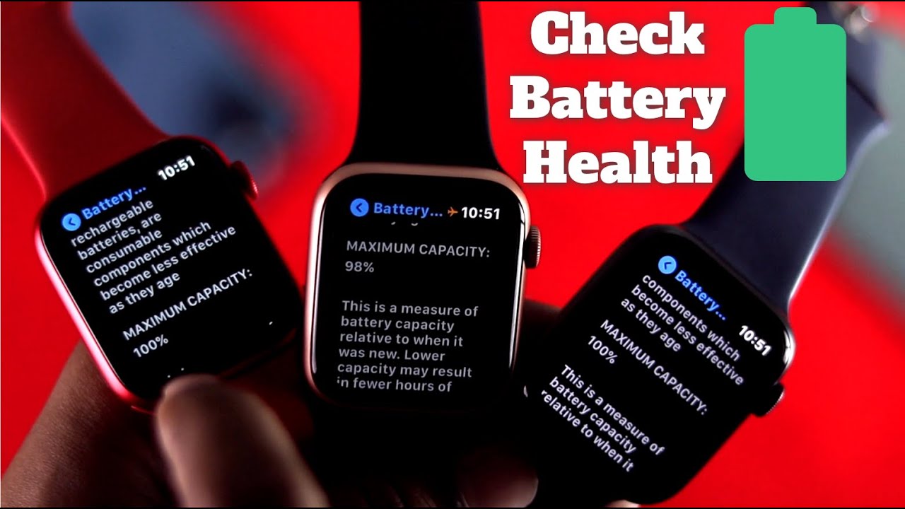 Check Apple Watch Battery Health (Series 6,5,4,3,SE)