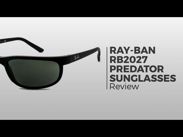 Vídeo relacionado con Ray-Ban Predator 2 Gafas de sol, Redondas, 62, Black/Matte Black