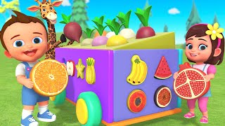 Learn Fruits and Vegetables with Baby Puzzle Truck | 🍎🥦🚚 Fun Cutout Game for Kids and Toddlers