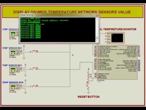 interface more than one DS18B20 sensor in the same bus with pic18F45k22