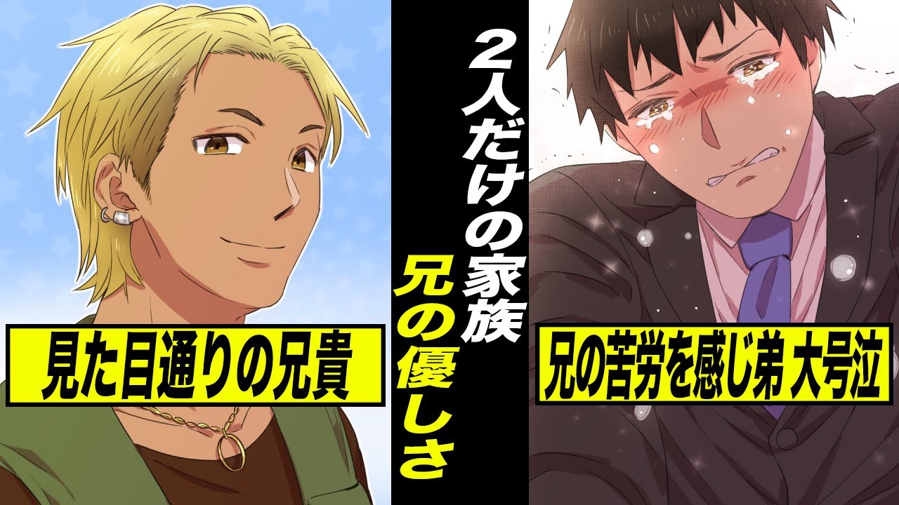 【感動】衝撃のラスト？！２人だけの家族のカタチ。兄弟姉妹いる方は必見です【漫画動画】