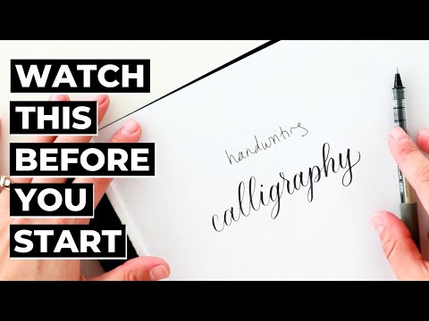 Calligraphy for Absolute Beginners: The Only Video You Need!