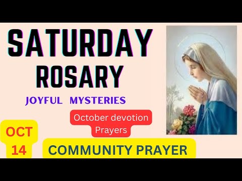 The Rosary Today || Joyful mysteries || Saturday, 14th October, 2023