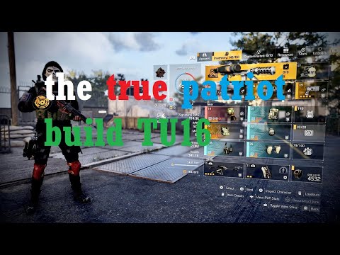 The division 2 the true patriot build TU16 solo manhunt