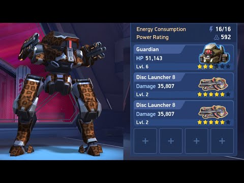 mech arena guardian Disc launcher 8 | mech arena gameplay | mech arena