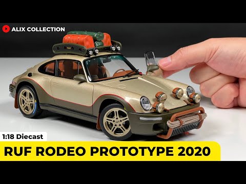 Unboxing of RUF Rodeo Prototype 1:18 Diecast Model Car by Almost Real (4K)