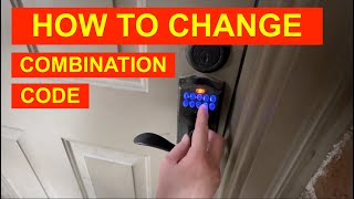 HOW TO CHANGE SCHLAGE KEYLESS DOOR LOCK COMBINATION CODE  (SCHLAGE FE575)