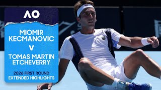Miomir Kecmanovic v Tomas Martin Etcheverry Extended Highlights | Australian Open 2026 First Round