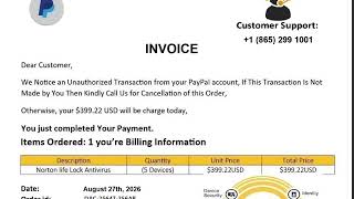 PayPal Norton Antivirus Email Scam Exposure Wasting Their Time ⏰