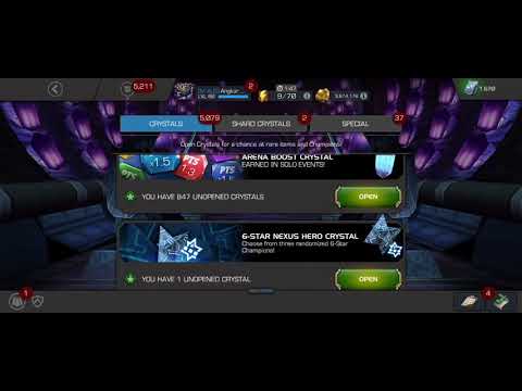 Act7.2 exploration Super 6* star Nexus crystal opening -Marvel contest of champions