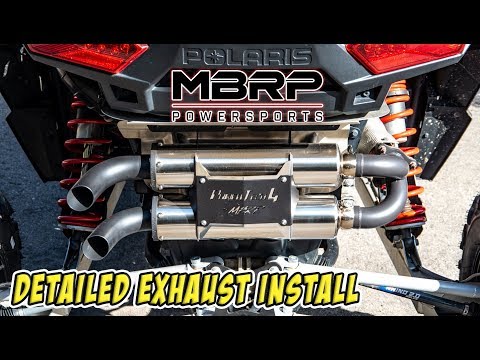 MBRP Powersports - Detailed Exhaust Installation - Polaris RZR XP Turbo - SXS/UTV Install Vlog 006