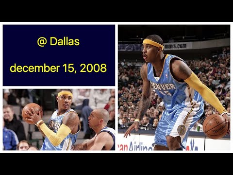 Carmelo Anthony 23 pts @ Dallas Mavericks Highlights (december 15, 2008)