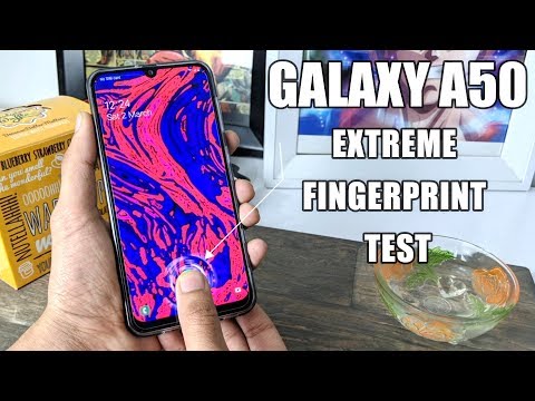 Samsung Galaxy A50 EXTREME In-Display Fingerprint Sensor TEST! Works Through WATER!?