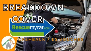 Breakdown Cover RescueMyCar.Com Review: Cashback And £5 Refer A Friend Sign Up BONUS