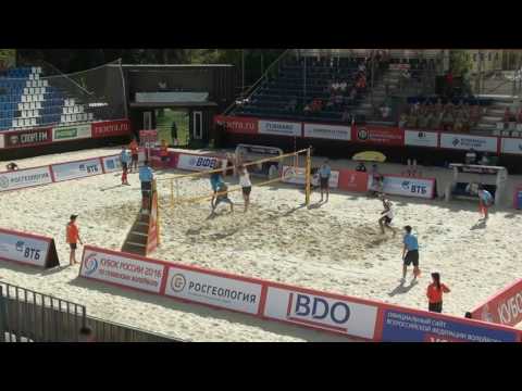 34 Beach volleyball Russia Cup 2016  Moscow Gold Likholetov Leshukov and Velichko-Sivolap
