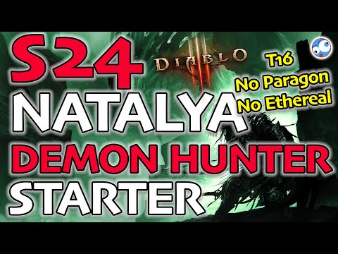 Natalya Demon Hunter T16 Starter Build - No Paragon, No Ethereal (Season 24 patch 2.7.1 Vengance DH)