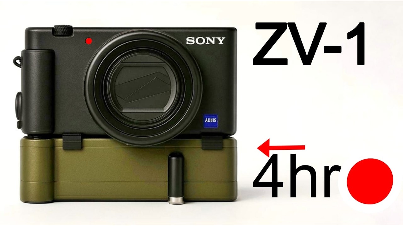 I Invented a Sony Grip Which Can Run Sony ZV-1 For "Four Hours"