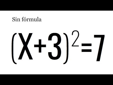 ECUACIÓN CUADRÁTICA. Método que tal vez no conoces. Matemáticas Básicas