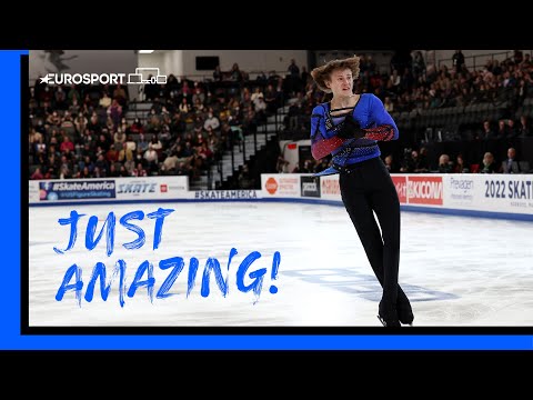 Ilia Malinin produces first Quadruple Axel in Figure Skating Grand Prix history! | Eurosport thumnail