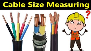 How to Measuring Cable Size | What is Sqmm in Cable & How to Calculation | cable size calculation
