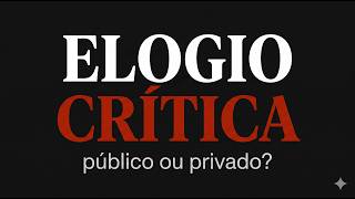 Elogio em público, crítica no privado" é sabedoria corporativa ou fuga de conflito?
