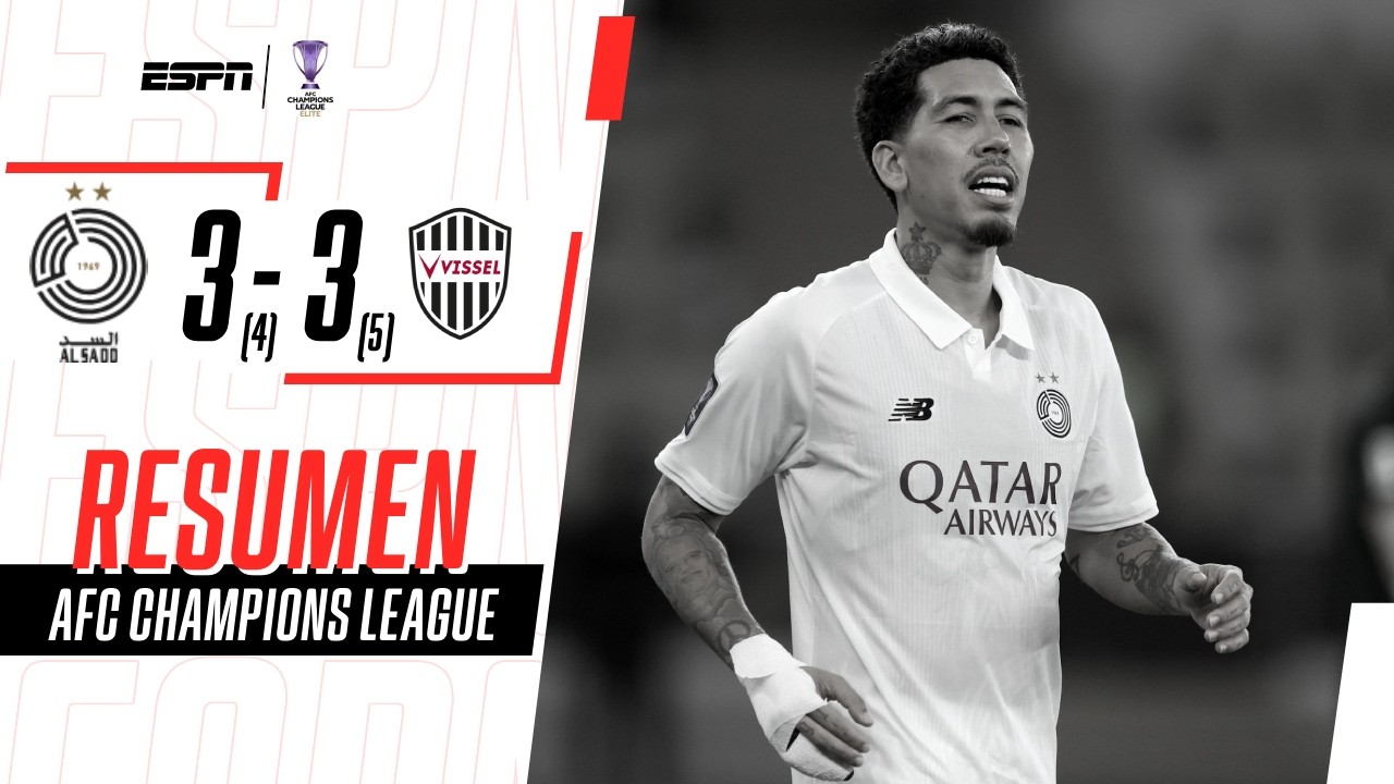 FIRMINO ANOTÓ PERO SE QUEDÓ AFUERA DE LA CHAMPIONS POR PENALES | Al-Sadd 3-3 Vissel Kobe | RESUMEN