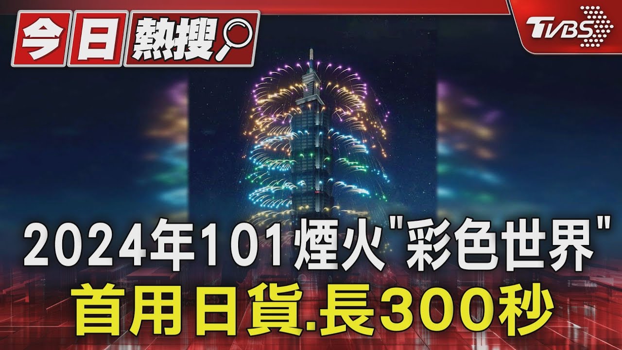 2024年101煙火「彩色世界」　首用日貨、長300秒