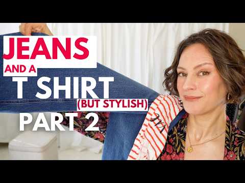 Jeans and Top Outfit Ideas PART 2 - Be stylish without giving up your favorite jeans and tee shirt