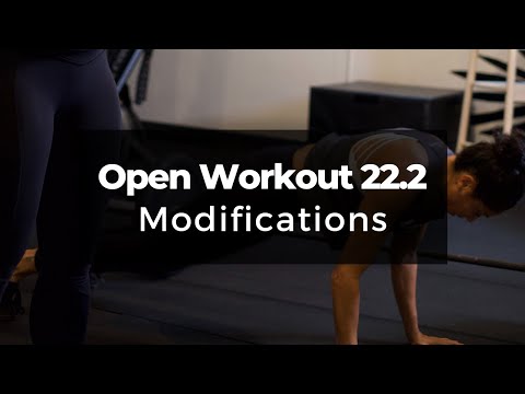 CrossFit Open workout 22.2 Modifications for injury