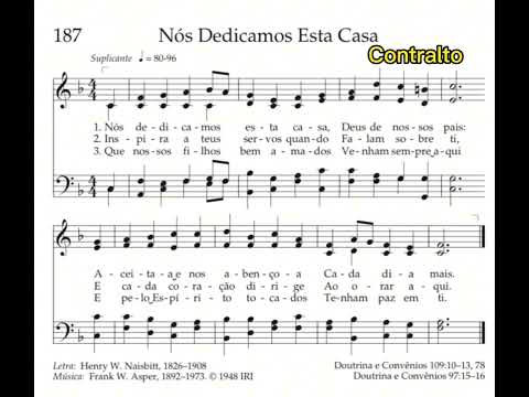 Nós Dedicamos Esta Casa | Contralto 🎹