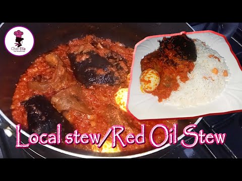 Local stew/Red Oil Stew With Dry Catfish