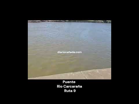 📍 Vista del Puente sobre el Río Carcarañá desde la Ruta 9