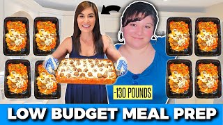 I ate the CHEAPEST Meal Prep for QUICK Weight Loss (My Exact Portions)