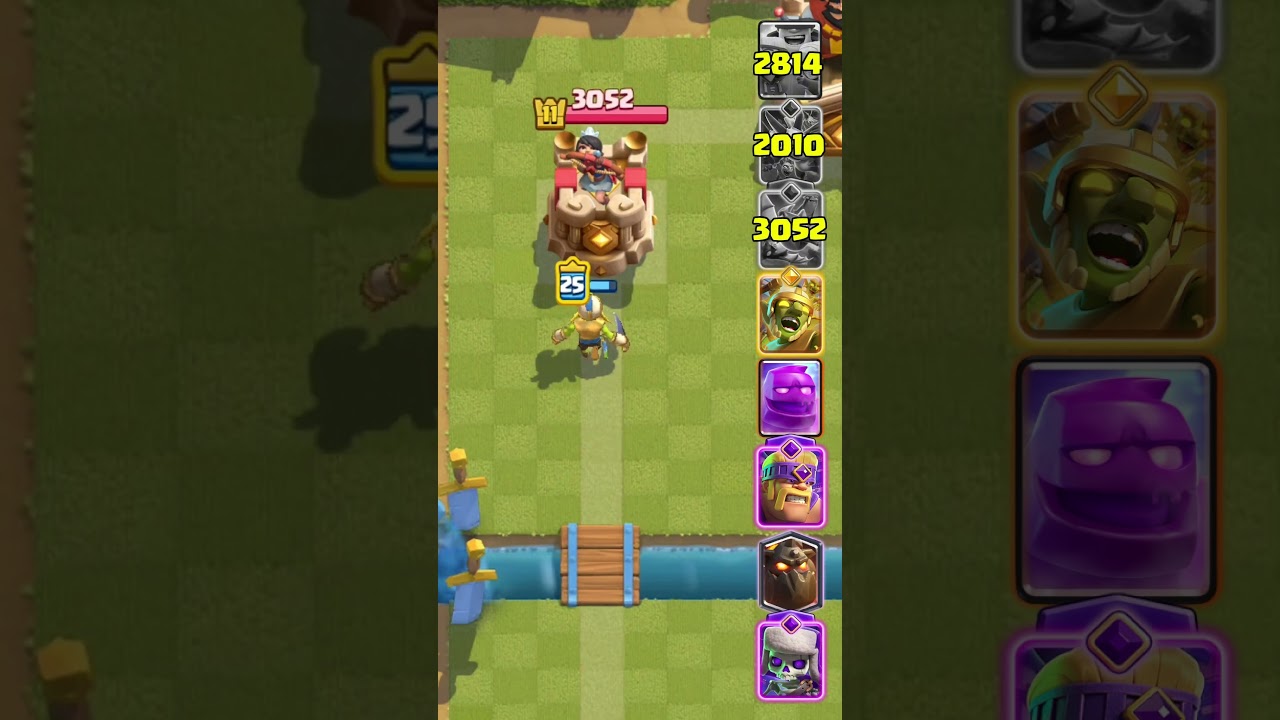 Princess tower vs Lvl 25 solo troop⚔️