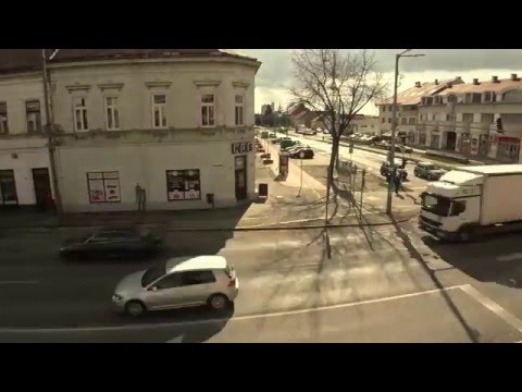 Csorna város , time lapse.