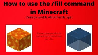 How  to use the /fill Command in Minecraft (troll command)