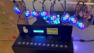 MicroBlocks programmed Sno-Pixels