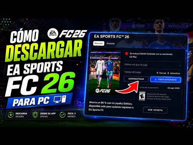 Vídeo relacionado con EA Sports FC 26 18500 UT Points PCWin | Codigo de descarga inmediato EA App | Videojuegos | Castellano