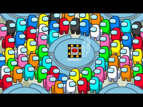 Among Us With 100 Players