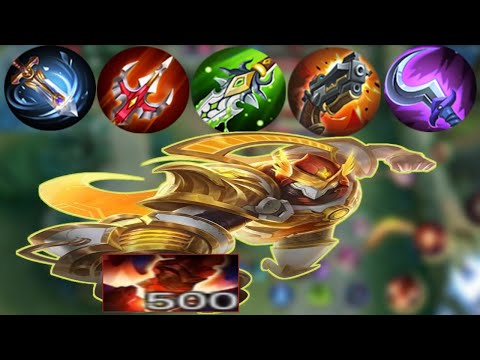 FULL DAMAGE BUILD FOR ALDOUS 500 STACK ONE SHOOT | BEST BUILD AND EMBLEMS ALDOUS 2022!!