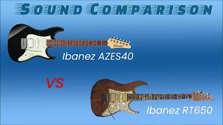 Video thumbnail for Sound Comparison: Ibanez AZES40 vs Ibanez RT650 - by Gerry Tentler by Gerry Tentler