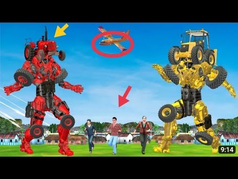 Transforming Robot Theft Game 2023: US Agent Steal Robot Car - Android iOS Gameplay