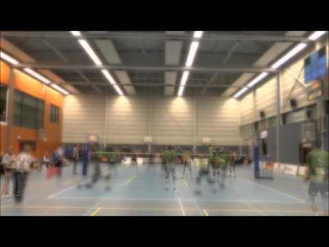 Eredivisie volleybalwedstrijd  SkyLift/SSS H1 - Talentteam in Barneveld 17 januari 2015