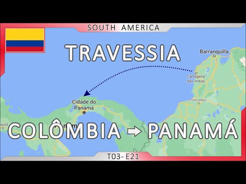 🌳 T03 EP21🌴 Como atravessar da Colômbia para o Panamá com uma MOTO 🌎