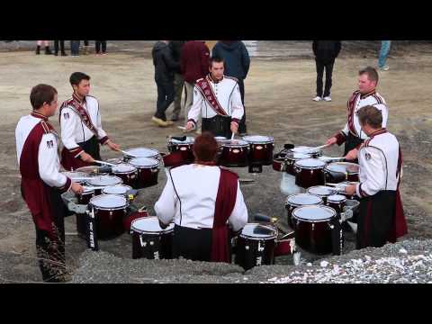 UMASS Drumline 2014 - Quads Warm MICCA