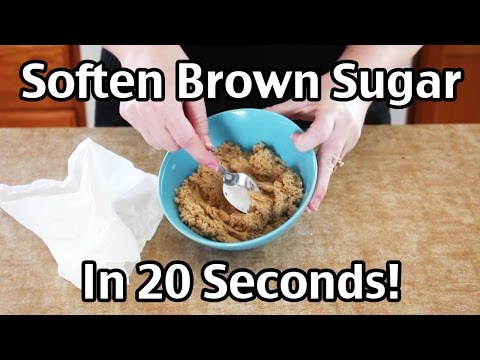 How To Soften Brown Sugar In 20 Seconds Video