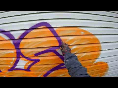 Graffiti bombing . Tagging and Throwups. Oneline throws . Rebel813 4K 2022