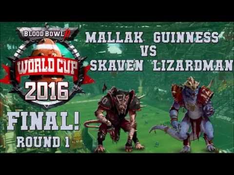 Blood Bowl 2 World Cup finals G1: Mallak v Guinness; cast: Crendor cKnoor the Sage Lewpac VG Purist