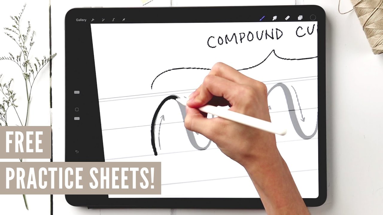 Every Hand Lettering Stroke You'll Ever Need (+ Free Practice Sheets!)